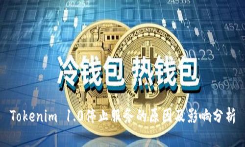 Tokenim 1.0停止服务的原因及影响分析